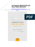 Constituting Freedom Machiavelli and Florence Fabio Raimondi Full Chapter