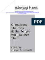 Conspiracy Theories and The People Who Believe Them Joseph E Uscinski Full Chapter