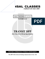 Transit DPP 11th (PQRS & J) Maths WA