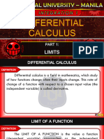 Lesson 1 - Differential Calculus
