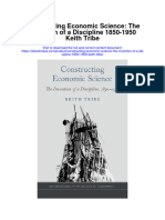 Constructing Economic Science The Invention of A Discipline 1850 1950 Keith Tribe Full Chapter