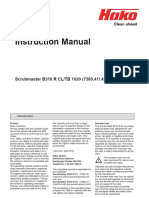 Scrubmaster B310 R CL TB 1020 Instruction Manual