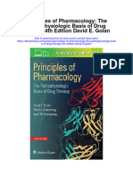 Principles of Pharmacology The Pathophysiologic Basis of Drug Therapy 4Th Edition David E Golan All Chapter