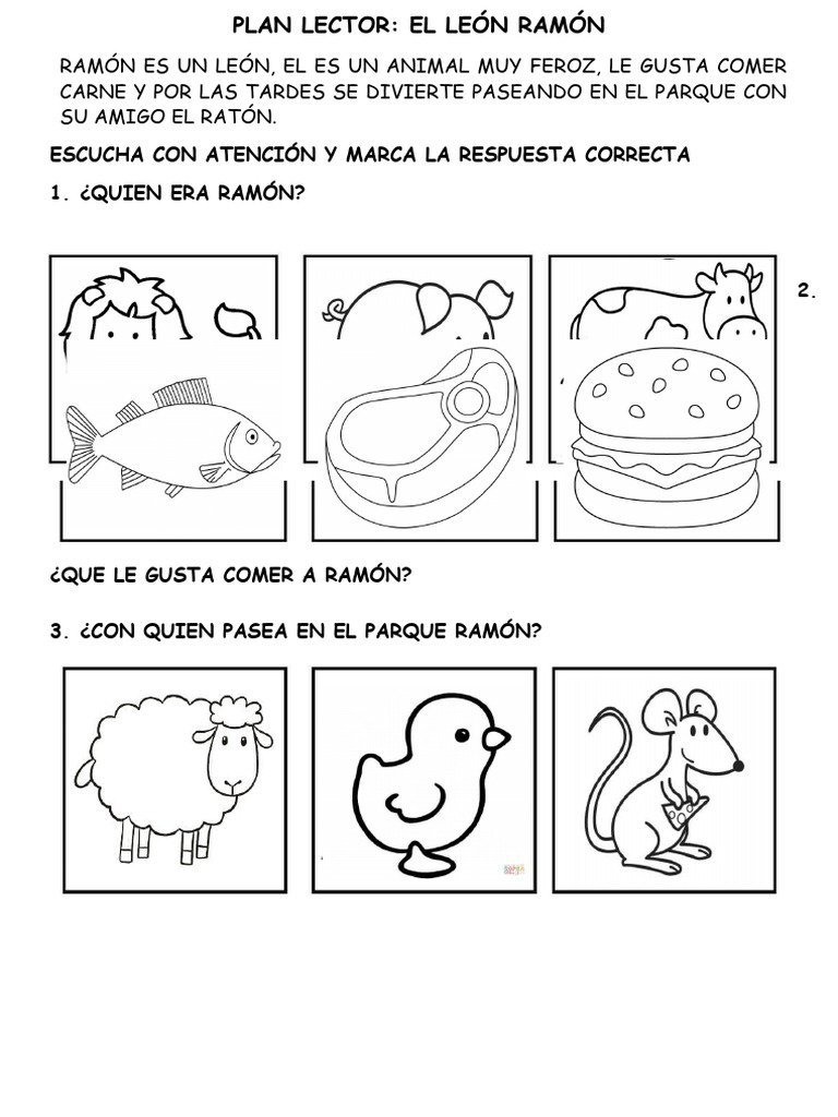 Plan Lector: El León Ramón | PDF
