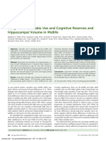 Long-Term Cannabis Use and Cognitive Reserves and Hippocampal Volume in Midlife