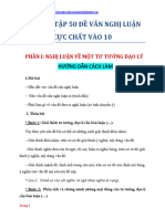 50 Đề Văn Nghị Luận Lớp 9 Ôn Thi Vào 10 Có Hướng Dẫn Cách Làm