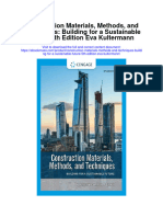 Download Construction Materials Methods And Techniques Building For A Sustainable Future 5Th Edition Eva Kultermann full chapter