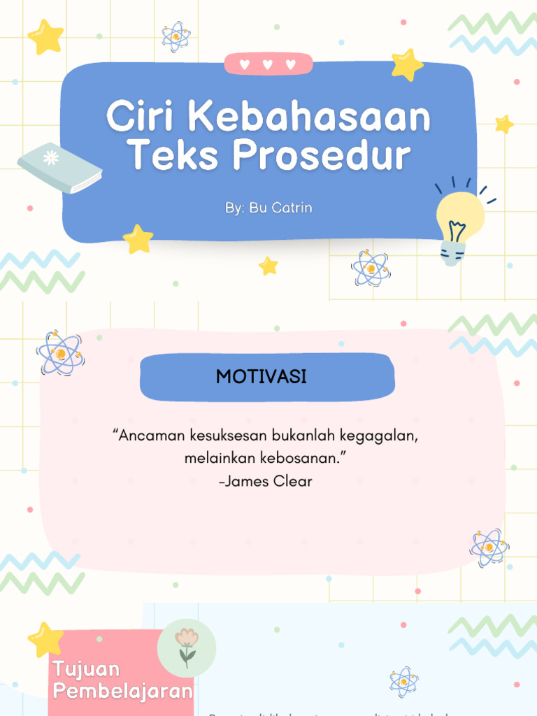 Ciri Kebahasaan Teks Prosedur PDF Karier & Perkembangan