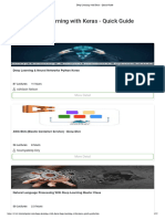 Deep Learning With Keras - Quick Guide