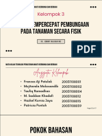 Teknik Mempercepat Pembungaan Pada Tanaman Secara Fisik