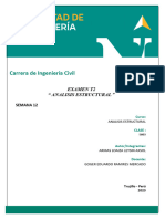 Examen T2 - Analisis Estructural