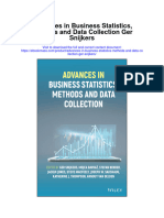Advances in Business Statistics Methods and Data Collection Ger Snijkers Full Chapter