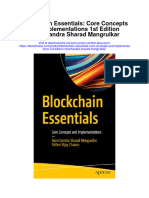 Download Blockchain Essentials Core Concepts And Implementations 1St Edition Ramchandra Sharad Mangrulkar full chapter