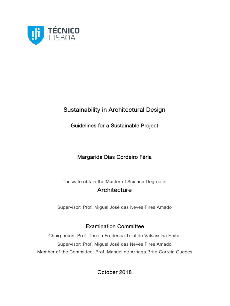 Guidelines for Sustainable Architecture | PDF | Sustainability | Design ...