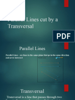 Parallel Lines Cut by A Transversal