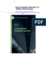 Contemporary Container Security 1St Ed Edition Girish Gujar Full Chapter