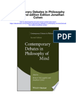 Contemporary Debates in Philosophy of Mind 2Nd Edition Edition Jonathan Cohen Full Chapter