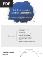 Risk Assessment in Medical Laboratories IRINI LEIMONI 2020