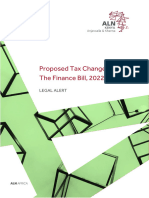 Proposed Tax Changes Under The Finance Bill 2022 ALN Kenya Legal Alert April 2022