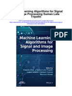 Download Machine Learning Algorithms For Signal And Image Processing Suman Lata Tripathi full chapter