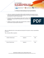 IT309 Declaration of Understanding of Learning Modalities