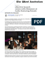 Mirabilis Collective Launch Illuminate Series With Shimmer at Wigmore Studio Featuring Female Artists & Music - Review - The West Australian