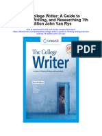 Download The College Writer A Guide To Thinking Writing And Researching 7Th Edition John Van Rys full chapter