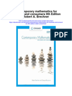 Download Contemporary Mathematics For Business And Consumers 9Th Edition Robert A Brechner full chapter