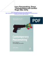 Contemporary Peacemaking Peace Processes Peacebuilding and Conflict Roger Mac Ginty Full Chapter