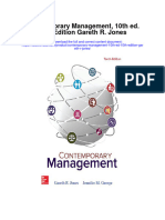 Download Contemporary Management 10Th Ed 10Th Edition Gareth R Jones full chapter