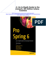 Pro Spring 6 An in Depth Guide To The Spring Framework 6Th Edition Iuliana Cosmina All Chapter