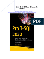 Download Pro T Sql 2022 2Nd Edition Elizabeth Noble all chapter