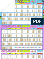 Calendario de Palillos Abril 2024 Imagenes Educativas