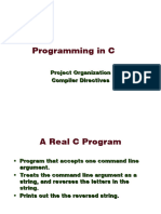 Programming in C: Project Organization Compiler Directives