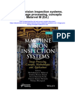 Machine Vision Inspection Systems Vol 1 Image Processing Concepts Malarvel M Ed Full Chapter