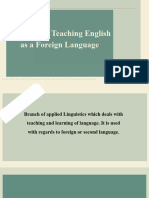 Methods of Teaching English: As A Foreign Language