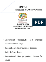 Unit-Ii: Drug and Disease Classification