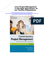Download Contemporary Project Management Plan Driven And Agile Approaches 5E 5Th Edition Timothy Kloppenborg full chapter