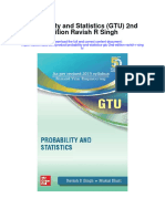 Probability and Statistics Gtu 2Nd Edition Ravish R Singh All Chapter