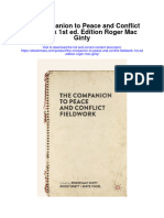 Download The Companion To Peace And Conflict Fieldwork 1St Ed Edition Roger Mac Ginty full chapter