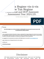 Old Tax Regime Vis-à-Vis New Tax Regime AY 2425 Final Updated 160424