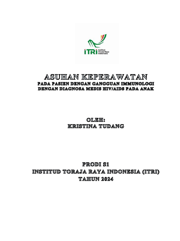 Askep HIV AIDS Pada Anak | PDF | Pengembangan Diri