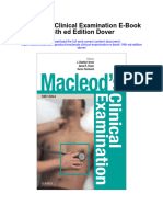 Macleods Clinical Examination E Book 14Th Ed Edition Dover Full Chapter