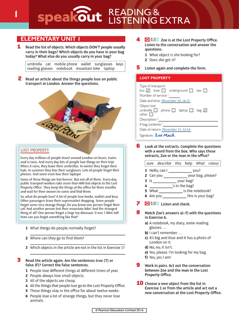 Speakout Elementary Unit 1 Activities | PDF | Munich | Floristry