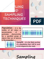 Sampling and Sampling Techniques