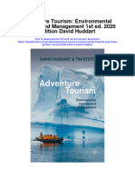 Adventure Tourism Environmental Impacts and Management 1St Ed 2020 Edition David Huddart Full Chapter