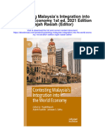 Download Contesting Malaysias Integration Into The World Economy 1St Ed 2021 Edition Rajah Rasiah Editor full chapter
