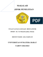 Lisa Maryati Makalah Teknik Penelitian (Biostatistik)