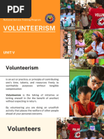 Unit 5 - Volunteerism (NSTP)