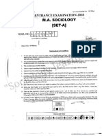 JMI Sociology Solved Previous Year Paper 2018